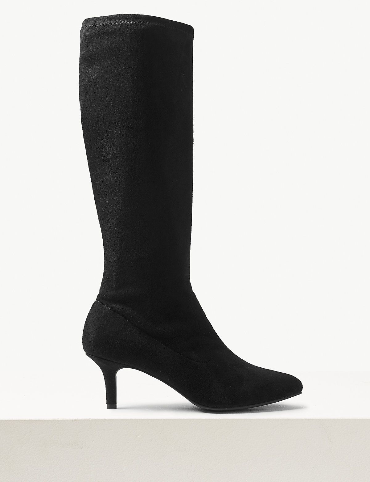 non leather knee high boots