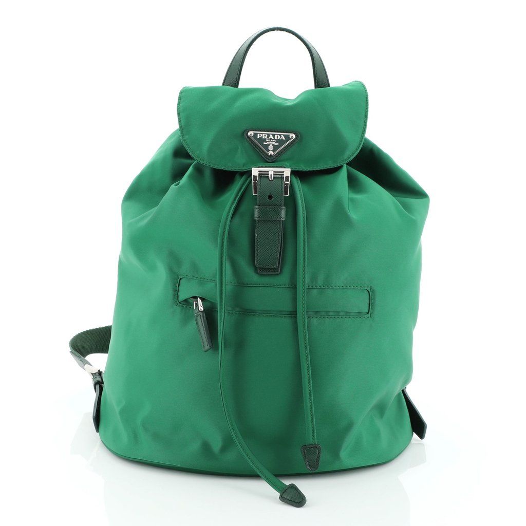 Front Zip Drawstring Backpack