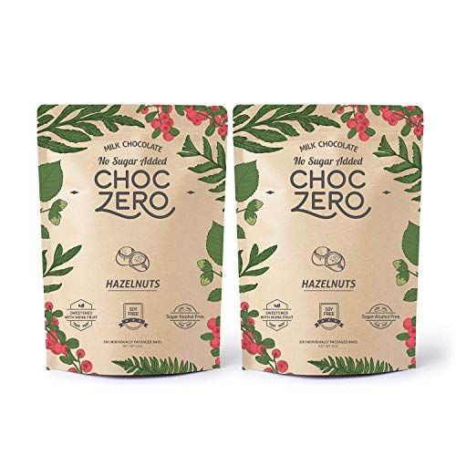 ChocZero's Keto Bark, Milk Chocolate Hazelnuts