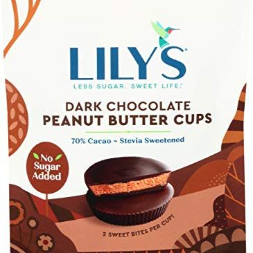 Lilys Chocolate, Peanut Butter Cup Dark Chocolate, 3.2 Ounce
