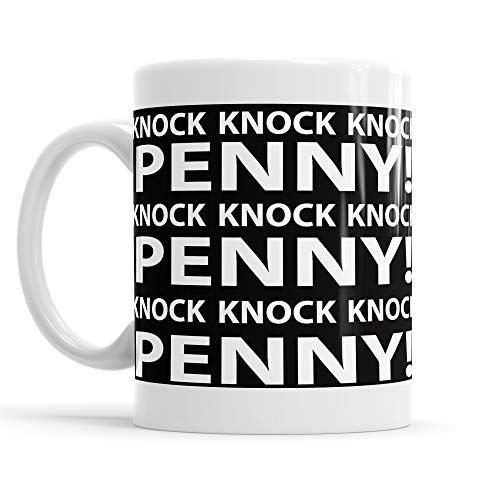 LaMAGLIERIA Tazza Mug Knock Knock Penny - Heart Tazza da thè e caffè in Ceramica Big Bang Theory Sheldon Cooper Mug