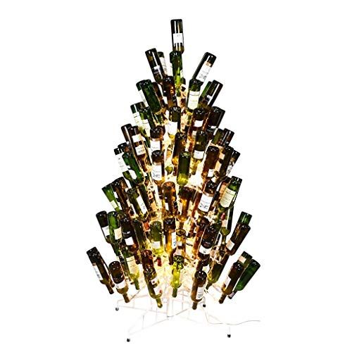 White Wine Bottle Tree With 200 Miniature Lights