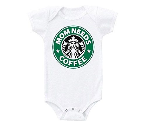 "Mom Needs Coffee" Baby Onesie