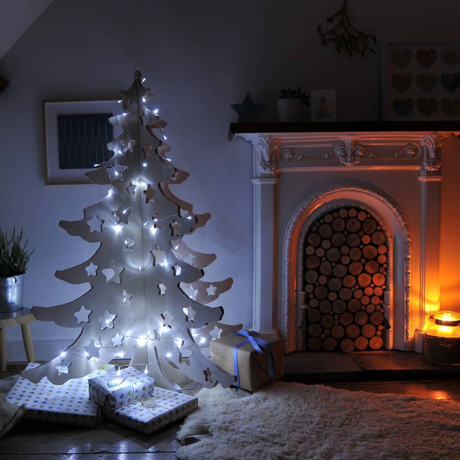 LED Christmas Tree with 3d Film-Christmas Lights Decoration Lamp Table Decoration Tree 