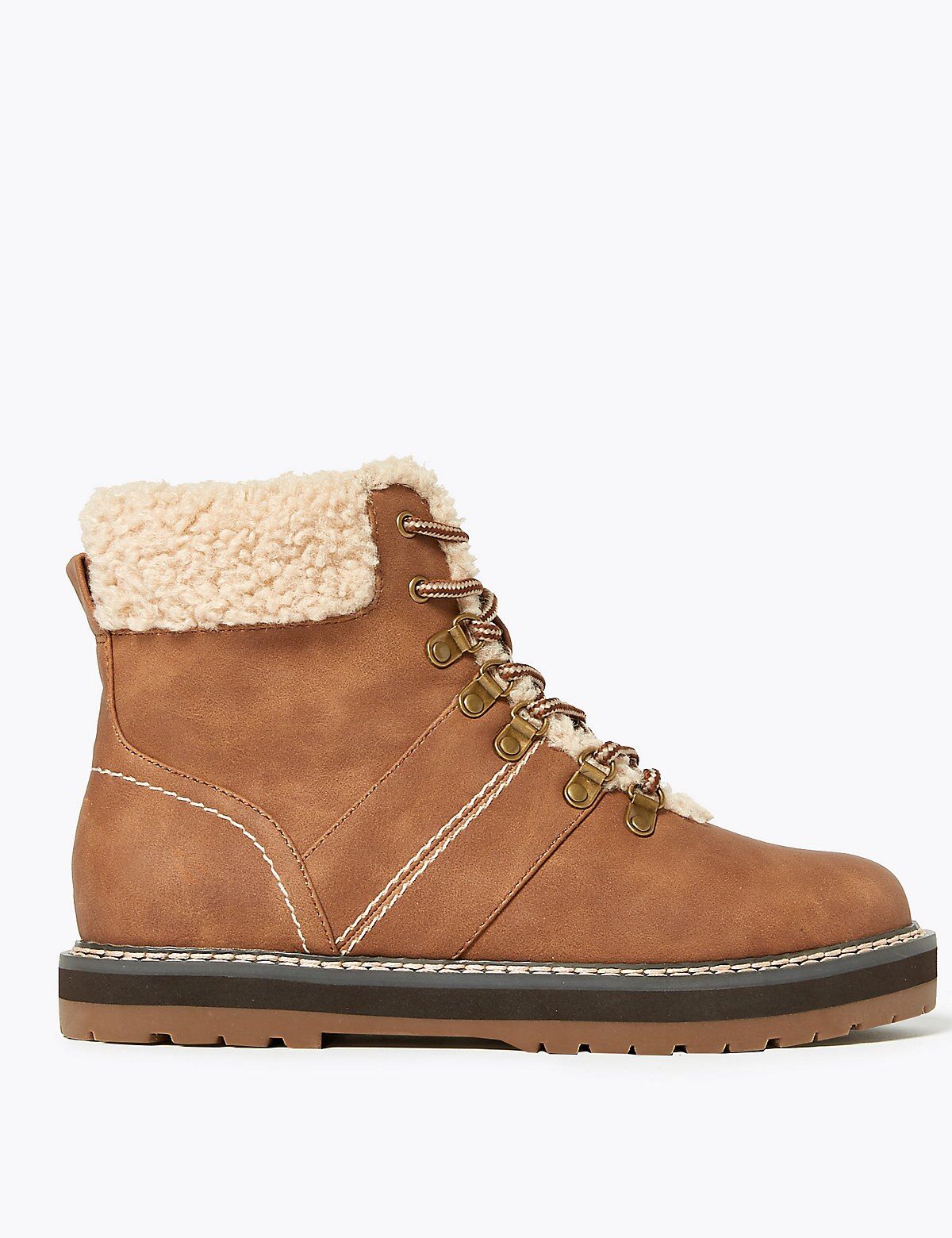 Emy faux sale fur hiker bootie