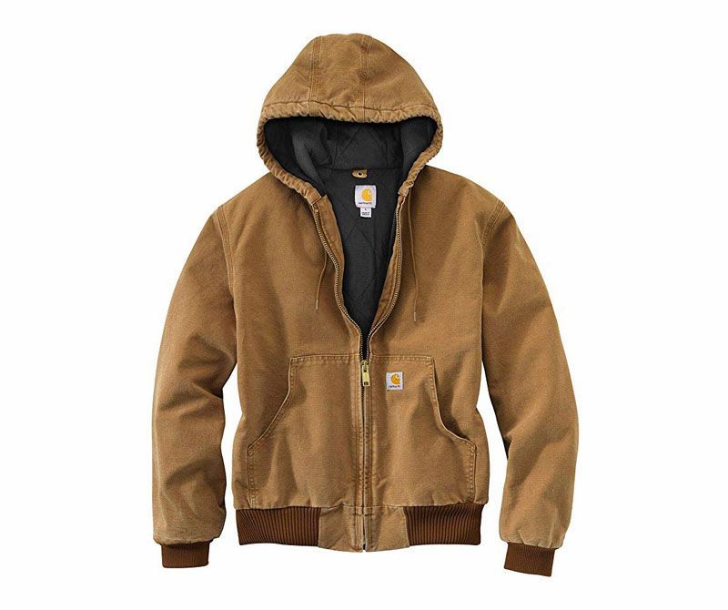 Mens Hooded Coat Thick Fleece Lined Jacket Outdoor Sweatshirt Winter Outwear