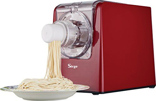 Sirge Pastamagic-C Macchina per la Pasta 300 Watt - 18 Trafile - Estrazione Pasta verticale, Max 640gr. di farina, Kit ravioli omaggio