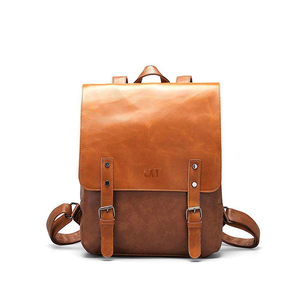 Comfortable leather clearance backpack