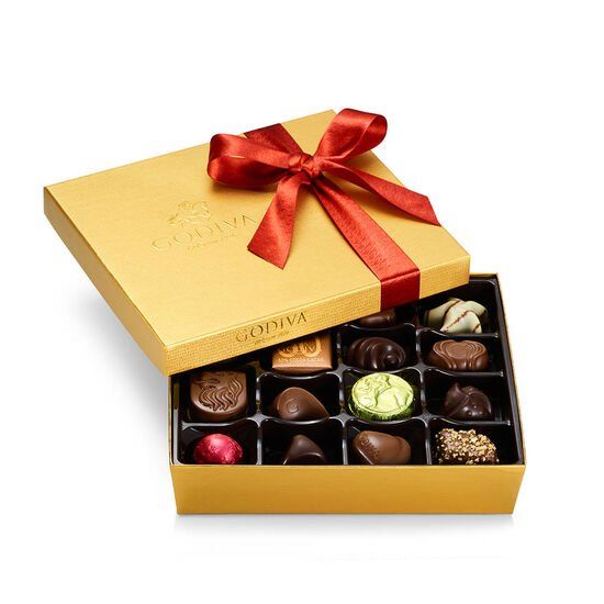 Assorted Chocolate Gold Gift Box