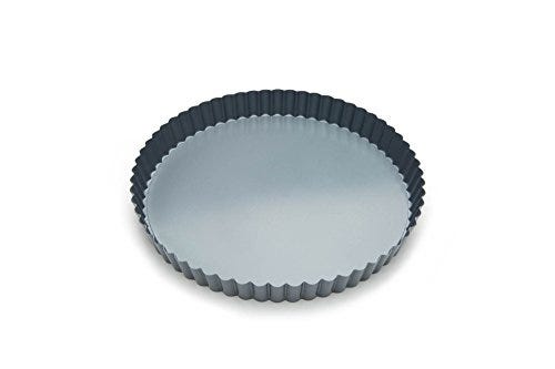 Removable Bottom Non-Stick Tart and Quiche Pan, 9-Inch Diameter
