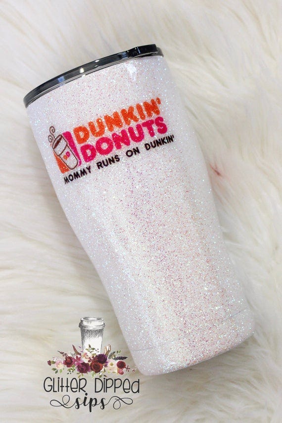 Dunkin' Glitter Tumbler