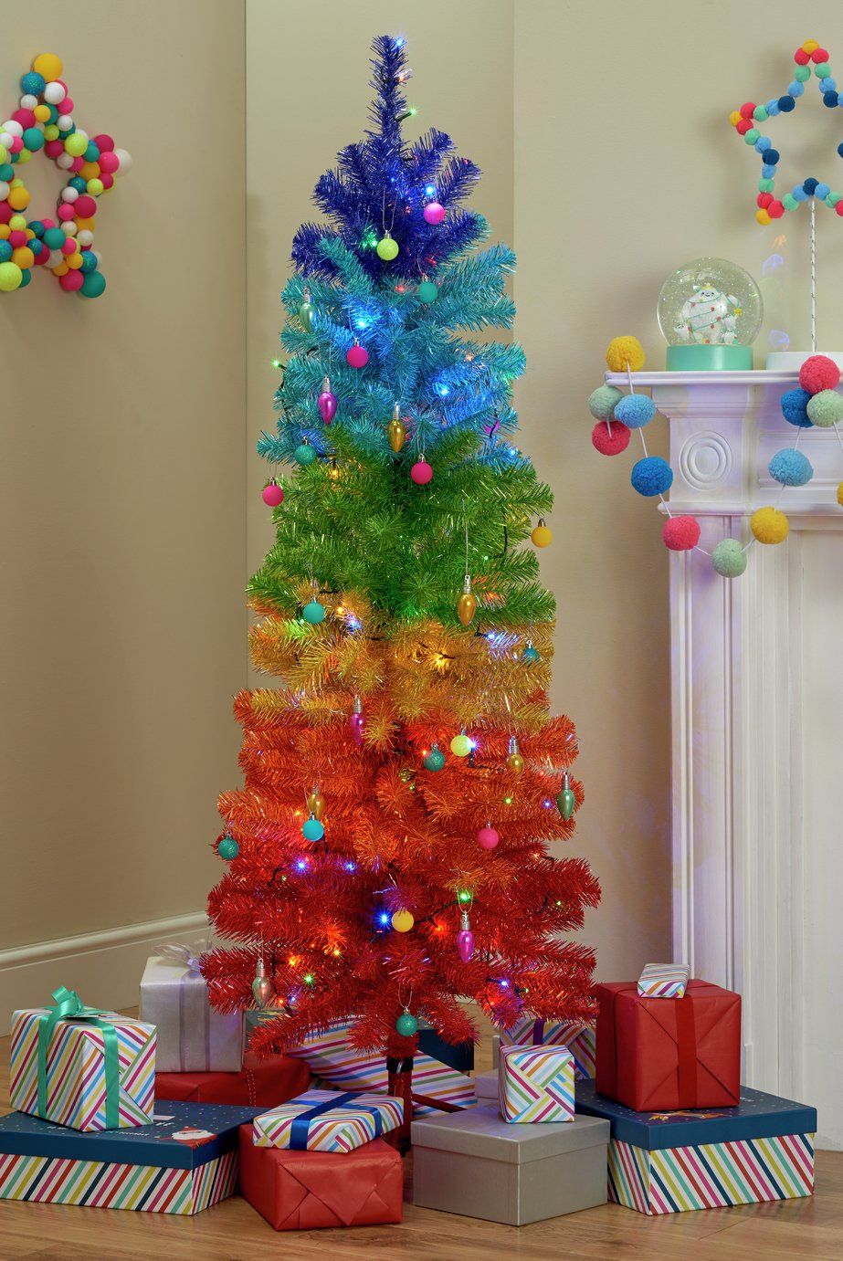 Rainbow Christmas Trees Are One Of 2019's Brightest Trends