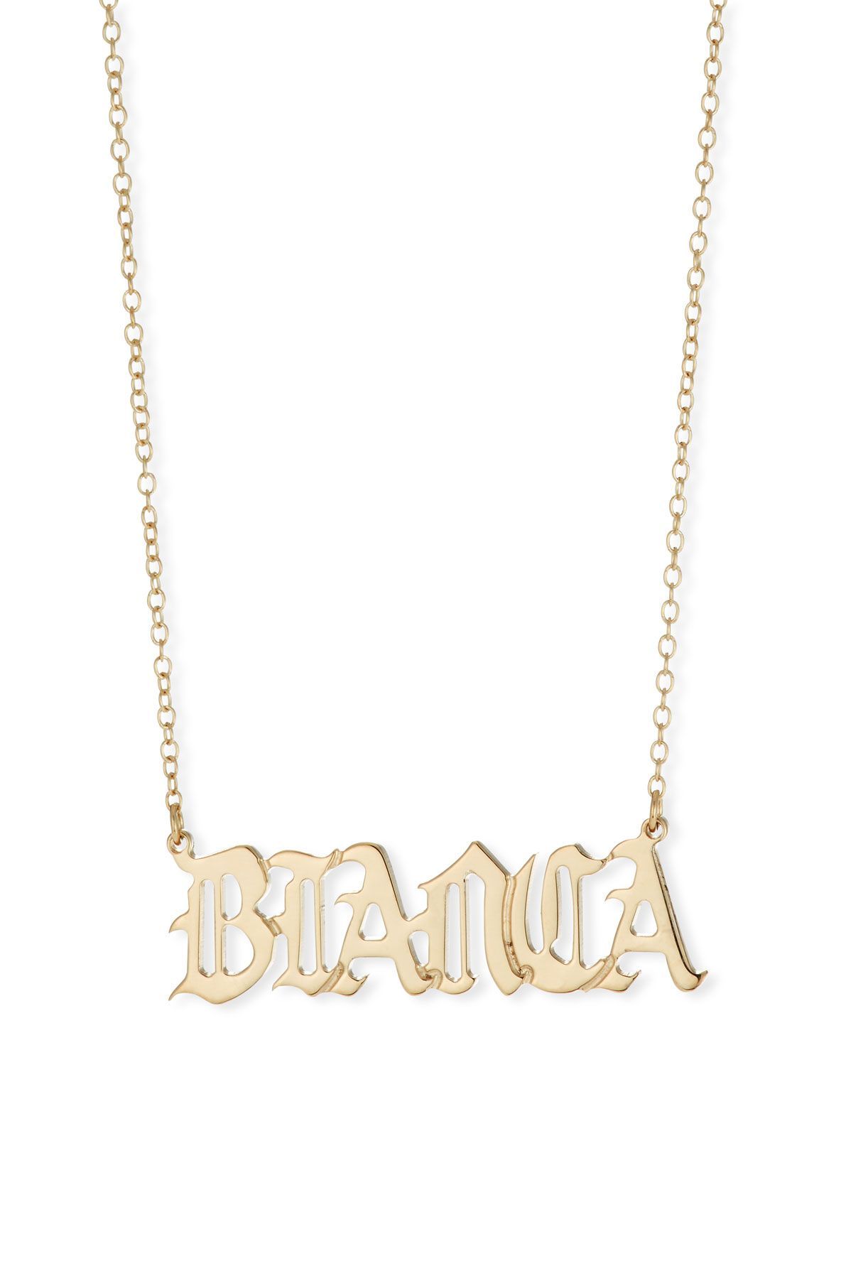 bianca name necklace