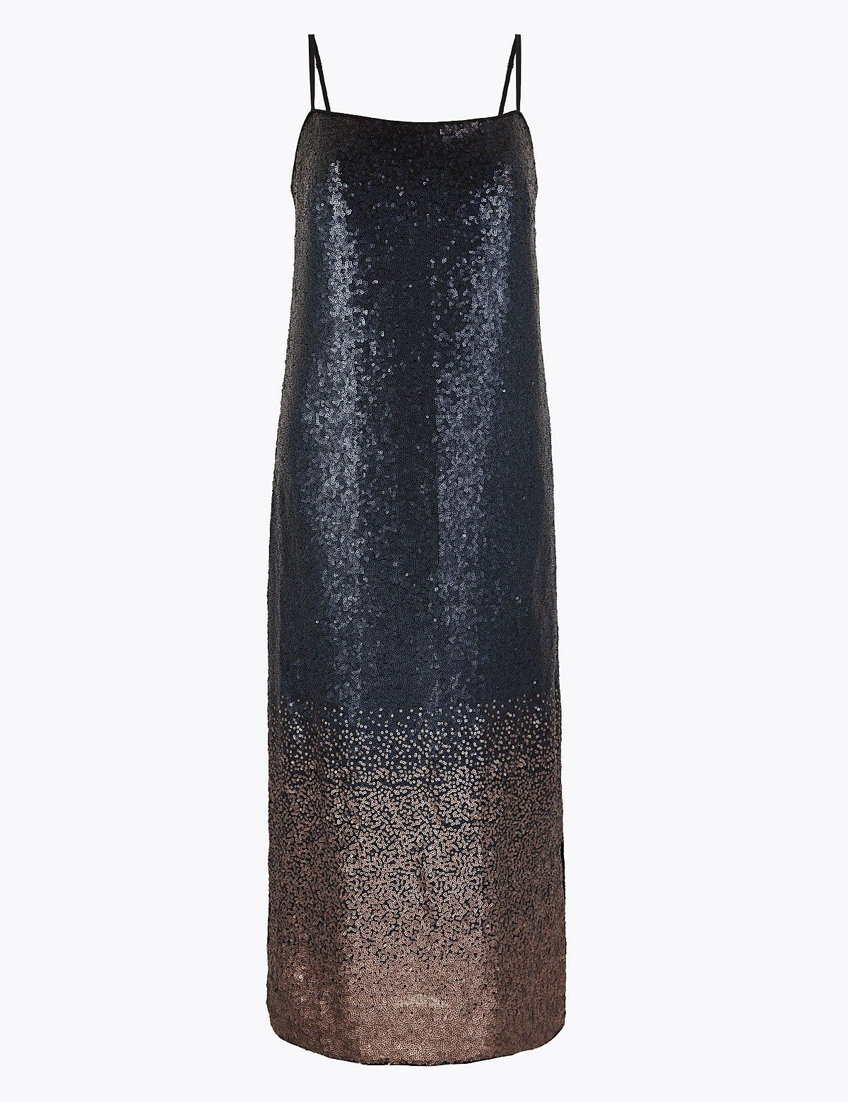 Ombre sequin slip midi cheap skirt