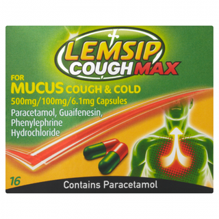 Lemsip Cough Max For Mucus Cough & Cold – 16 Capsules
