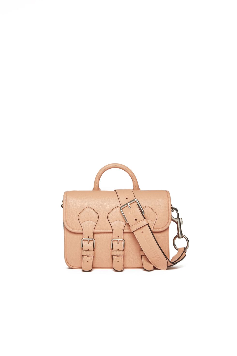 Mulberry & Acne Studios Messenger Pink Small Classic Grain