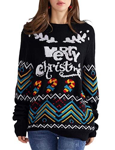 QUALFORT Women's Ugly Christmas Sweater