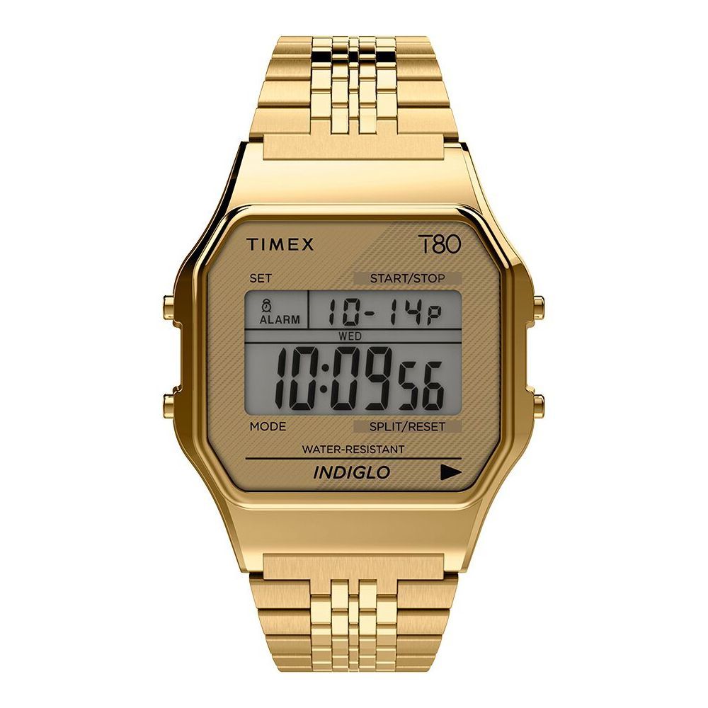 Timex T80 34mm Stainless Steel Bracelet Watch