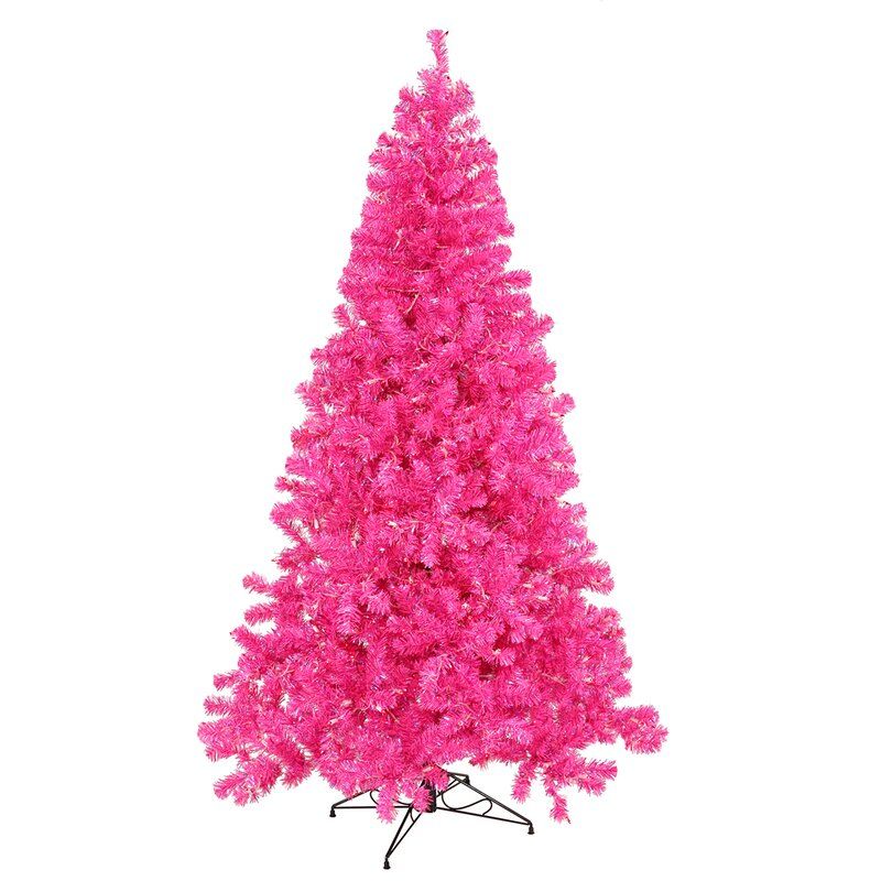 6' Hot Pink Pine Artificial Christmas Tree