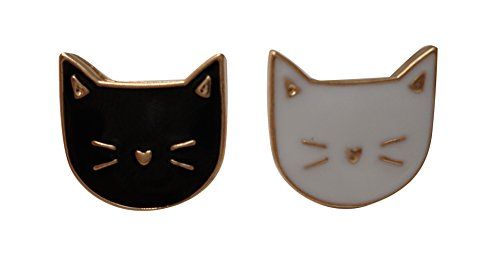 Cute Cat Enamel Lapel Pin Set