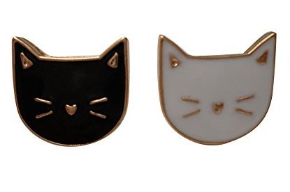 Cat Enamel Lapel Pin Set