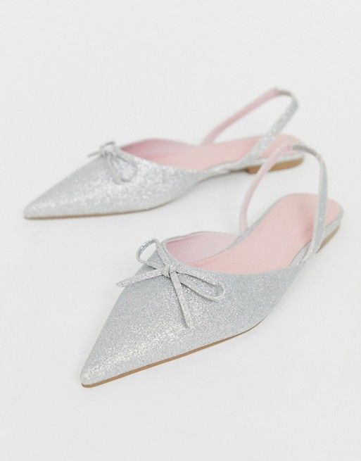 asos flat bridal shoes