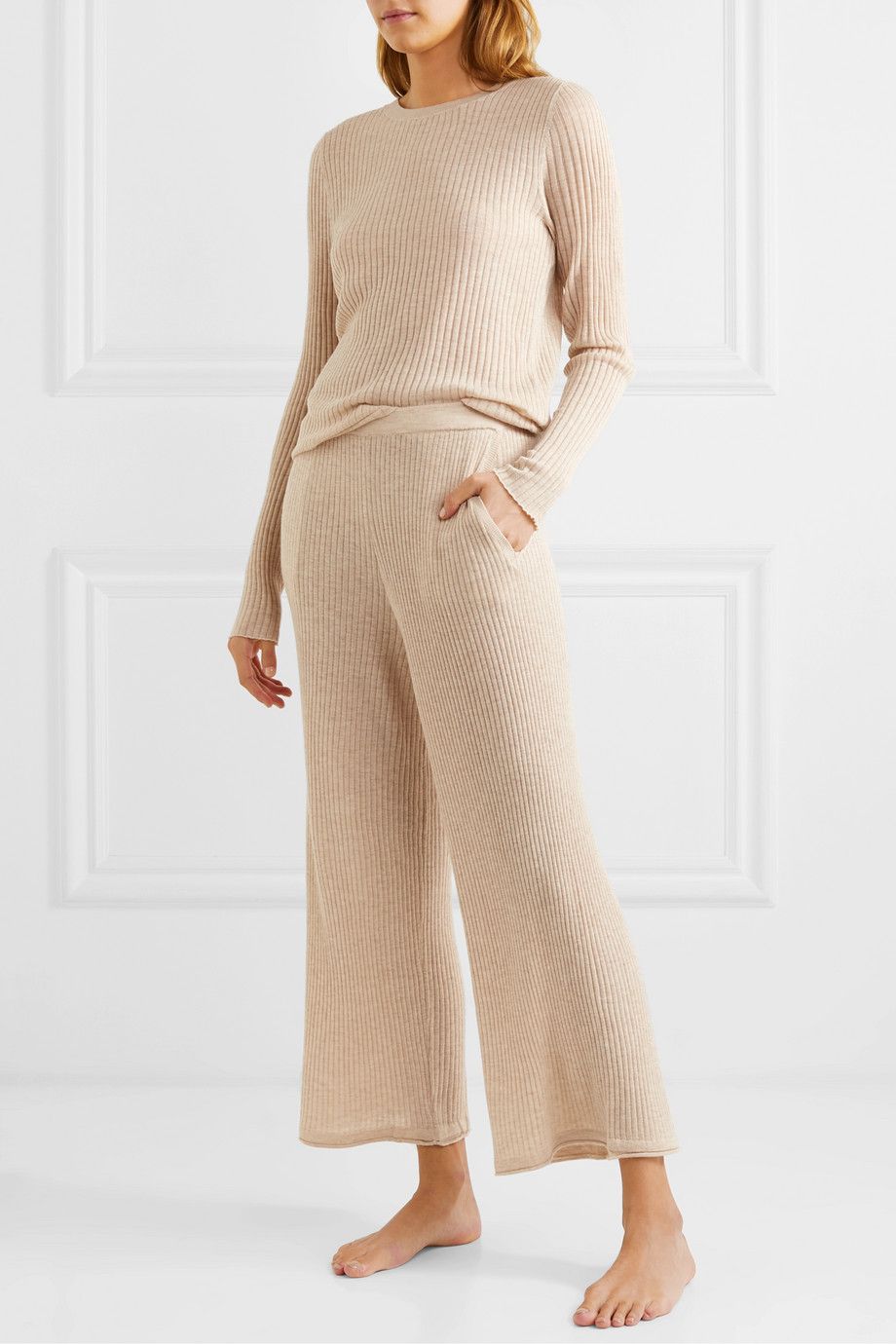 Wool-Blend Sweater Set