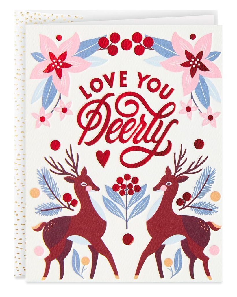 Love You Deerly Christmas Card