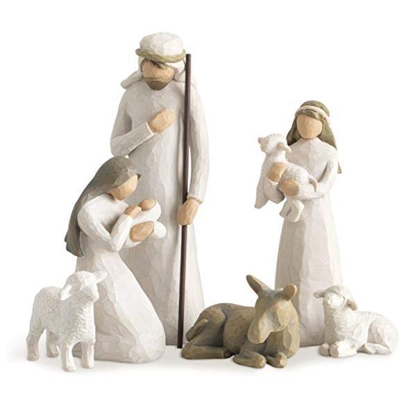 Hand-Painted Nativity Sculptures