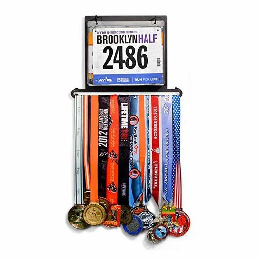 Gone For a Run Race Bib and Medal Display 