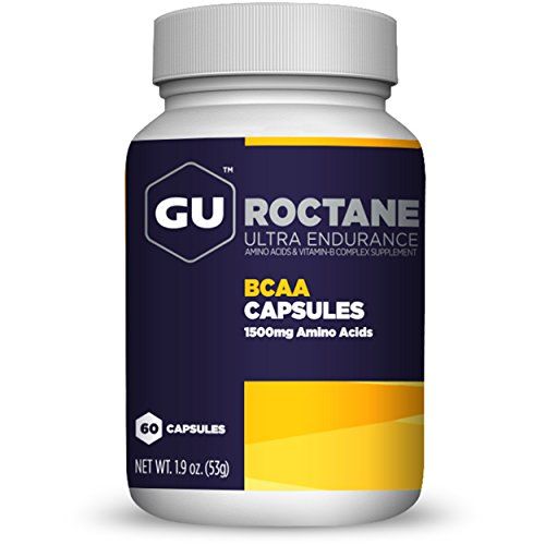 GU Energy Roctane Ultra Endurance Branch Chain Amino Acid and Vitamin B Exercise Recovery Capsules, 60-Count Bottle