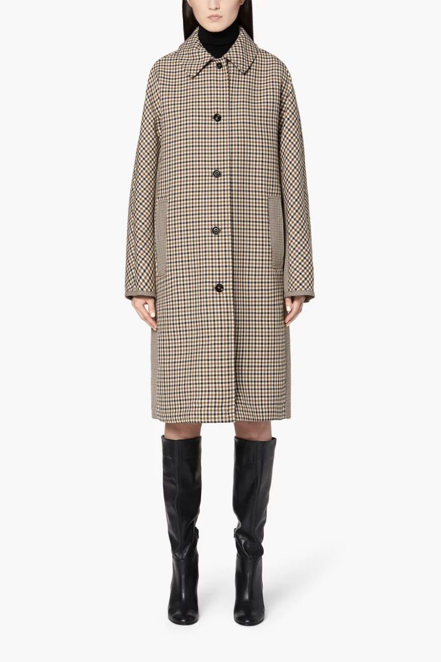 Shepherd Check Wool Coat, £995