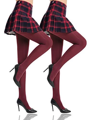 Maroon Plaid  Stockings outfit, White tights, Fashion tights