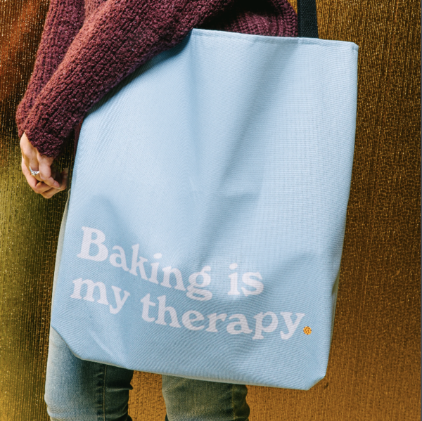 Baking Is My Therapy Tote