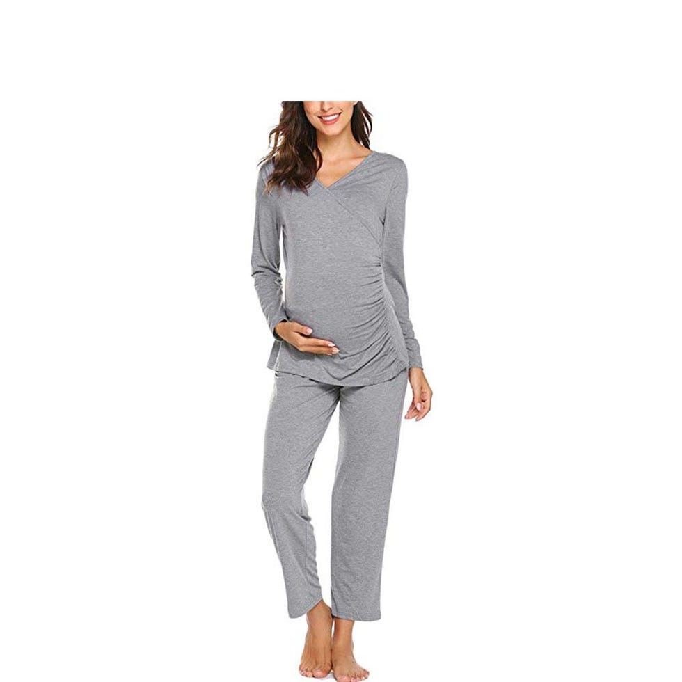 Ekouaer Nursing Pajama Set
