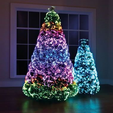 rainbow light christmas tree