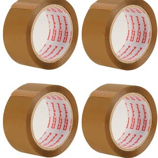 Brown Packaging Tape, 6 Rolls Per Pack