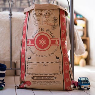 'The Best Santa Sack Ever' Kraft Christmas Sack 'The Best Santa Sack Ever' Kraft Christmas Sack