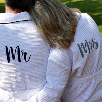 Personalised Waffle Dressing Gown, £29.95