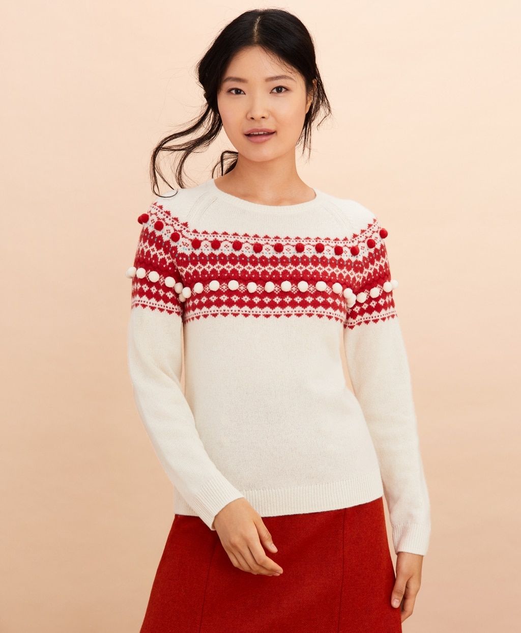 15 Prettiest Christmas Sweaters 2019 Cute And Stylish Holiday Sweaters   1574099241 SY00215 IVORY 3 