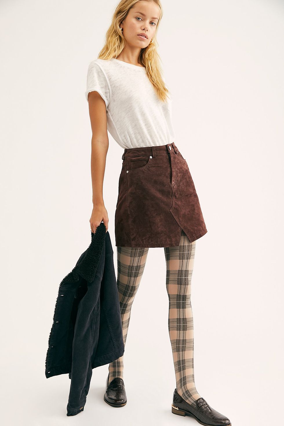 The Perfect Skirts and Shoes to Wear With Tights and Hosiery this Fall and  Winter