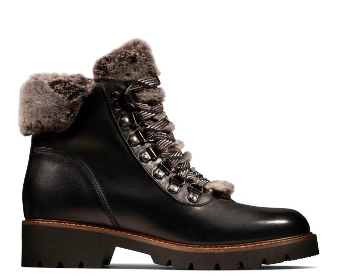 clarks shearling boots