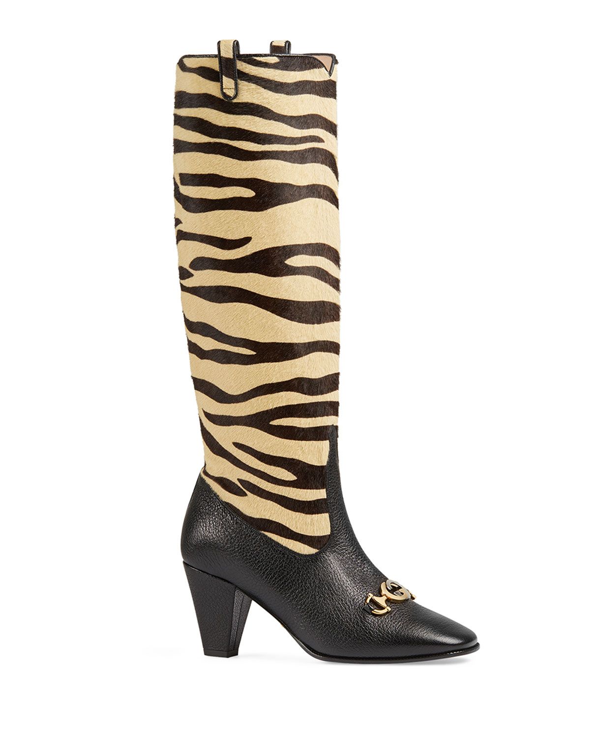 Not Rated Alexis Over The Knee High Heel Boot with Intricate Floral Detail