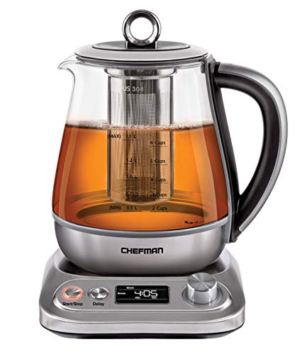 Chefman PerfecTea Programmable Electric Glass Kettle