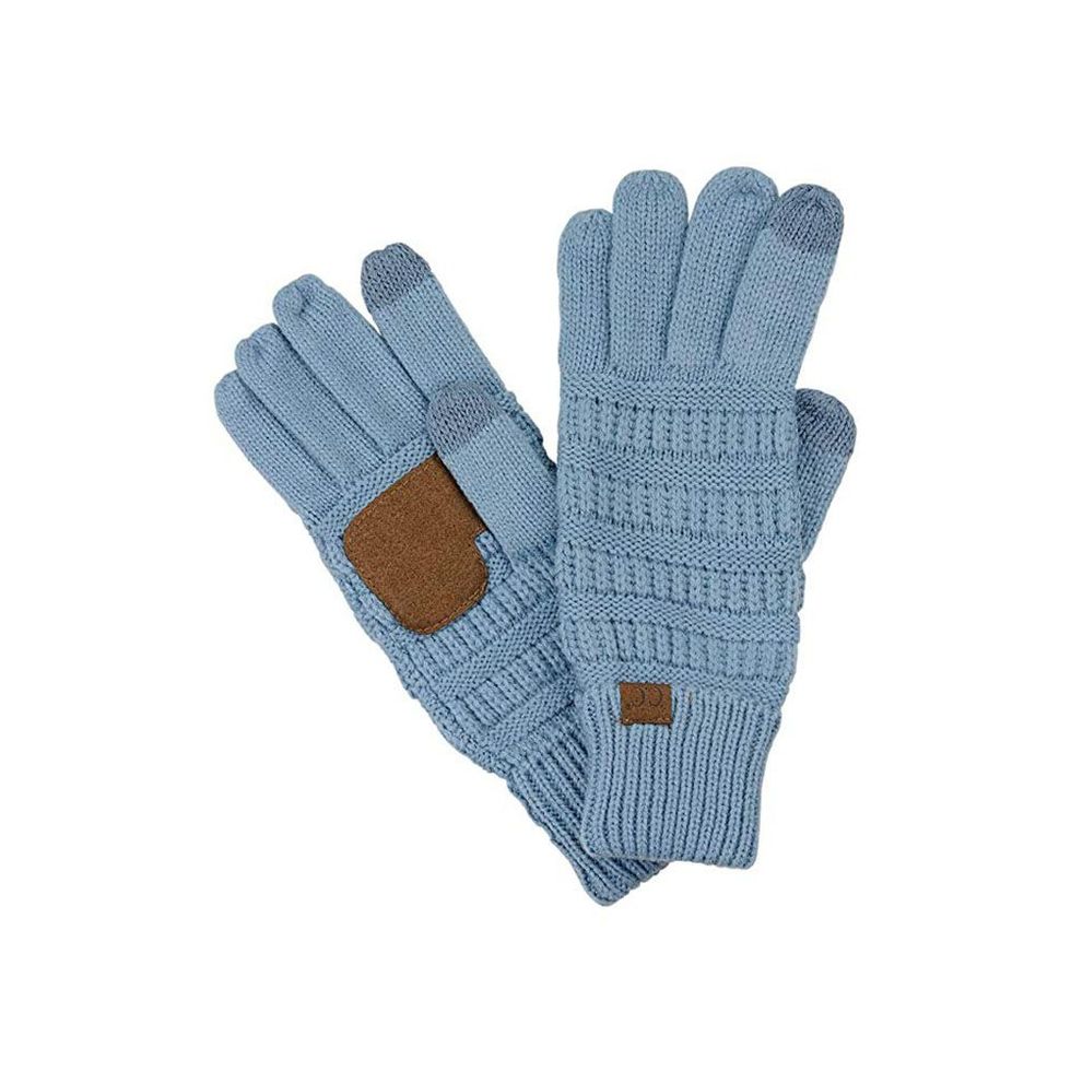 C.C Cable Knit Touchscreen Texting Gloves