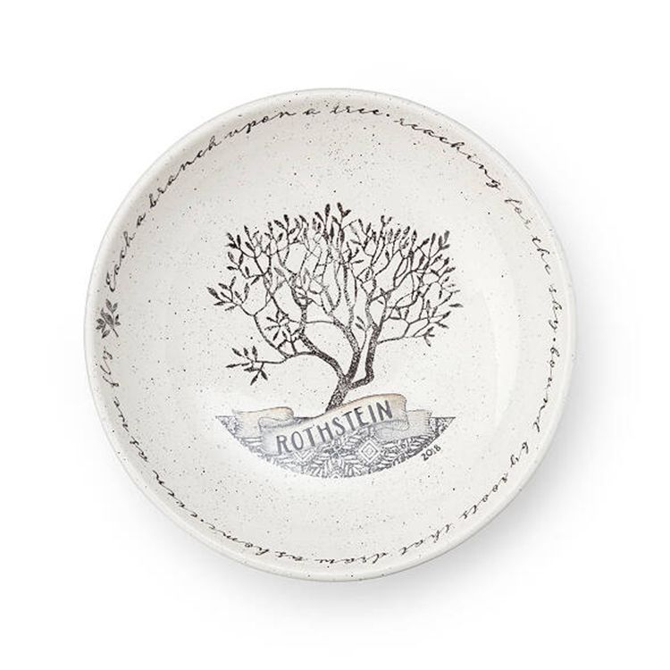 Personalized Family Tree Serving Bowl