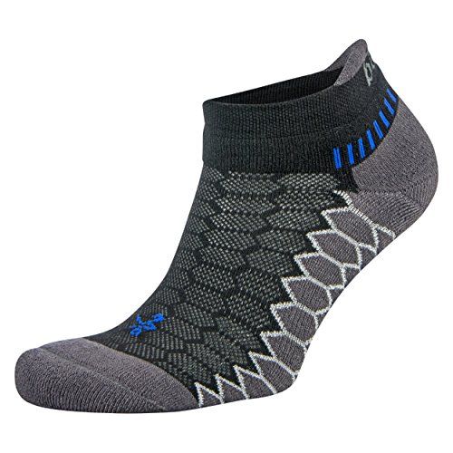 Silver Antimicrobial No-Show Compression-Fit Running Socks