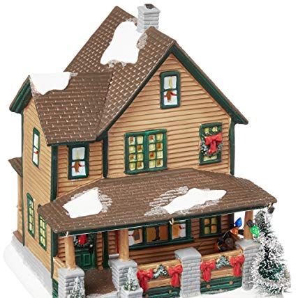  Department 56 Porcelain Snow Village Christmas at Grandma's Lit  House : Home & Kitchen