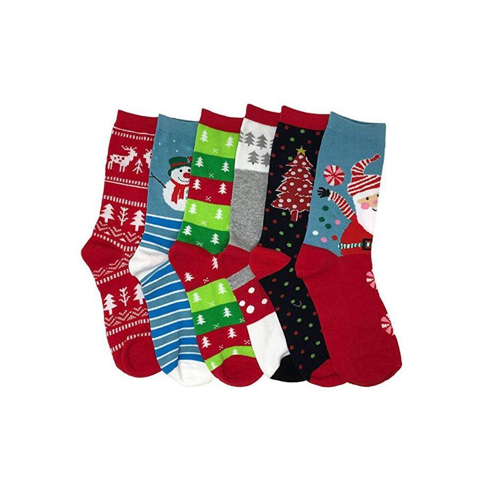 I&S Christmas Crew Socks