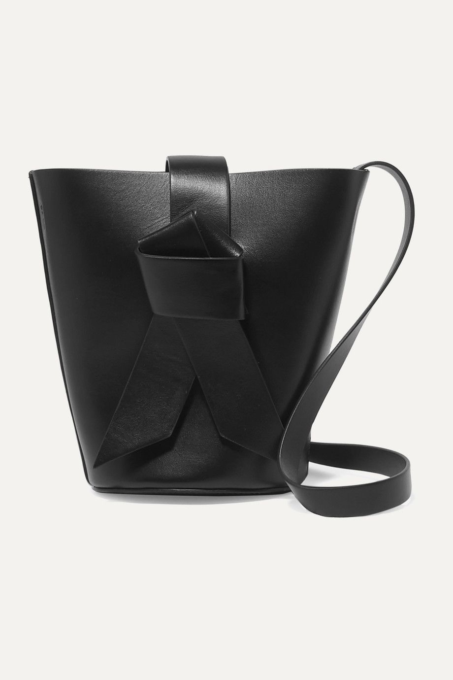Musubi Bucket Mini Knotted Leather Bucket Bag